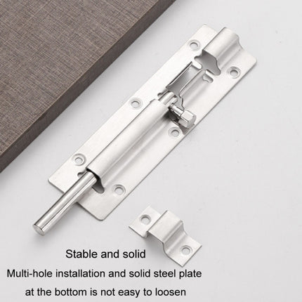 Stainless Steel Latch Door Bolt Bathroom Wooden Door And Window Anti-Theft Latch Lock, 2 inch, 3 inch, 4 inch, 5 inch, 6 inch, 8 inch, 10 inch, 12 inch