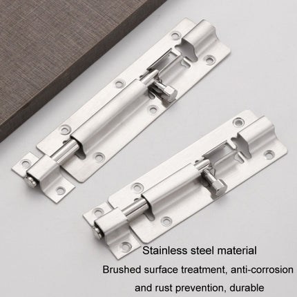 Stainless Steel Latch Door Bolt Bathroom Wooden Door And Window Anti-Theft Latch Lock, 2 inch, 3 inch, 4 inch, 5 inch, 6 inch, 8 inch, 10 inch, 12 inch