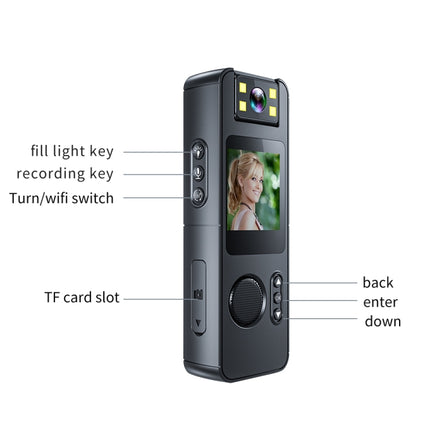 High-Definition Night Vision Portable Outdoor Sports Recorder Camera, CS11