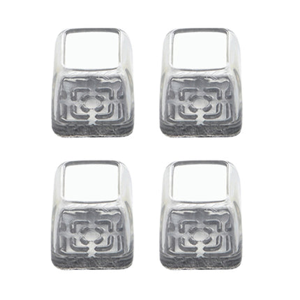 4pcs / Set Thickened Wear-Resistant Table And Chair Leg Covers Household Quiet Non-Slip Stool Foot Protector, Mini Small Round Transparent, Mini Small Round Light Gray, Mini Small Round Light Brown, Mini Small Square Transparent                        ...