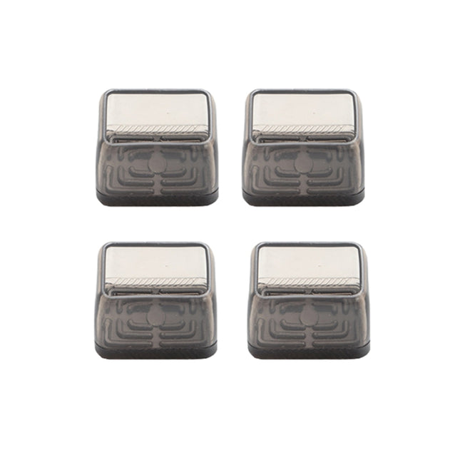 4pcs / Set Thickened Wear-Resistant Table And Chair Leg Covers Household Quiet Non-Slip Stool Foot Protector, Small Rectangular Transparent, Small Rectangular Light Gray, Small Rectangular Light Brown, Large Rectangular Transparent                     ...