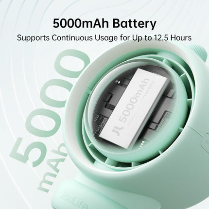 JisuLife Stroller Fan Life2S High Speed Energy Saving Stroller Mini Fan Octopus Bladeless Swingable Head Air Purifying Fan