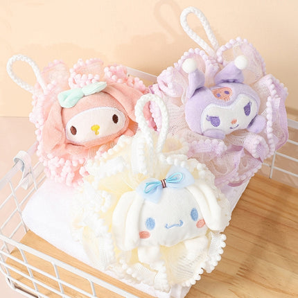 Cute Cartoon Bathing Flower Children Soft Bathing Ball Shower Foamer