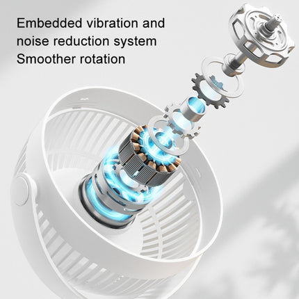 Ventilador mini de escritorio con clip JisuLife FA29A Ventilador portátil recargable por USB