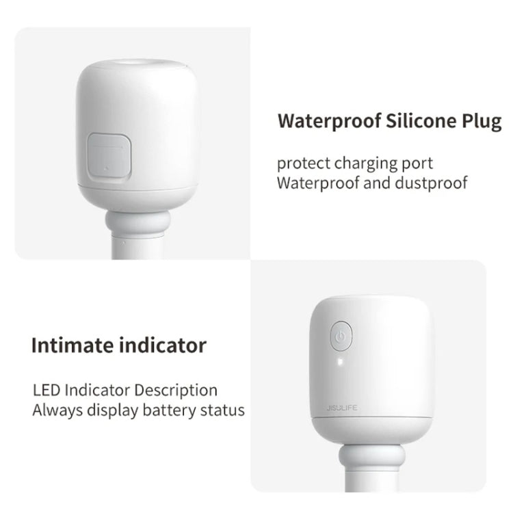 JisuLife JB07 Wireless High Mist Portable Humidifier, No Water Tank, White 1100mAh, White 2200mAh