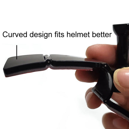 TUYU Motorcycle Integrated Hinged Helmet Chin Sports Camera Mounting Bracket, With 2 Stickers, With 4 Stickers