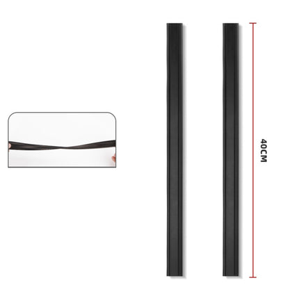 Car Side Window Wipers Removing Water Mist Universal Rubber Strips, 1pair