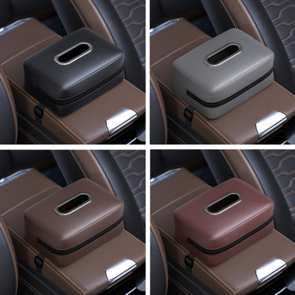 Car Seat Armrest Tissue Box Sun Visor Seat Back Hanging Paper Bag
