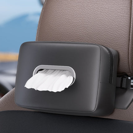Car Seat Armrest Tissue Box Sun Visor Seat Back Hanging Paper Bag