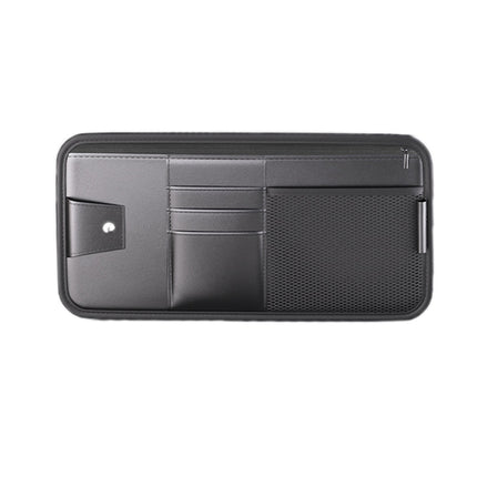 Car Sun Visor Card Glasses Holder Zipper Storage Bag