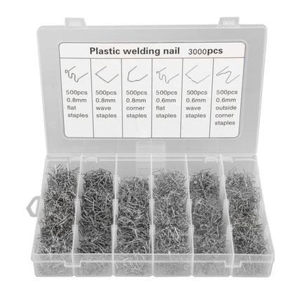 Boxed Car Bumper Broken Repair Welding Wire Nails, 600pcs /Set, 1200pcs /Set, 1500pcs /Set, 1800pcs /Set, 3000pcs /Set