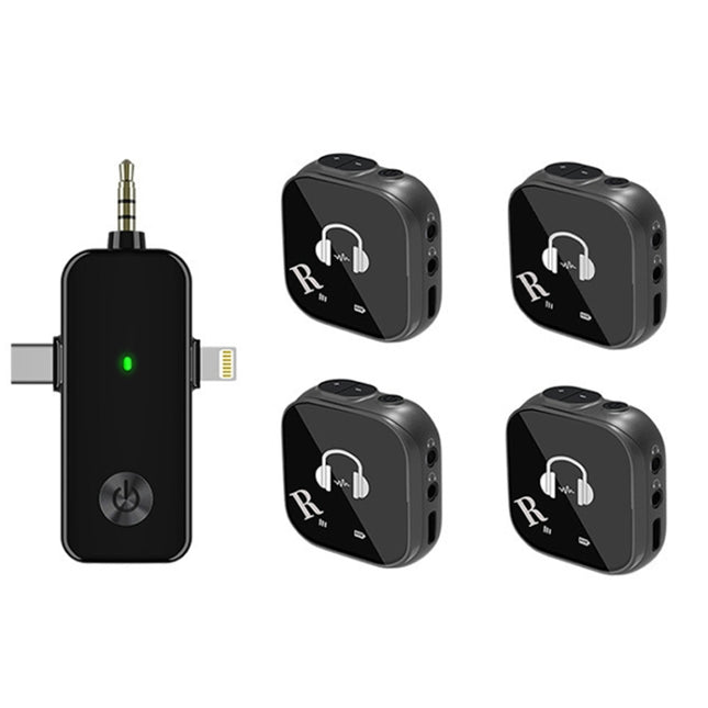 5.8G  Wireless In-ear Monitor System Support Dual-Earphone Monitoring, One To Two, One To Four