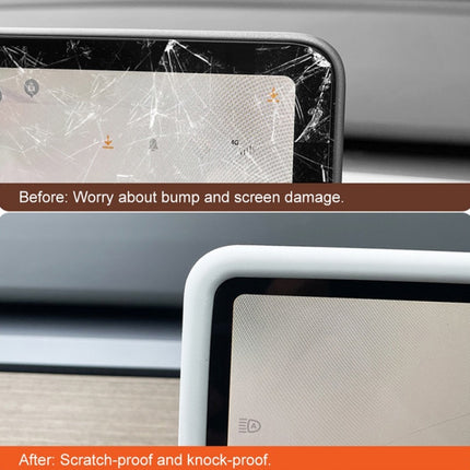 Screen Bumper Protective Cover Silicone Frame, For Tesla Model 3 2024