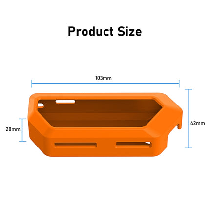 For Flipper Zero Electronic Pet Silicone Full-Cover Protective Case, Orange