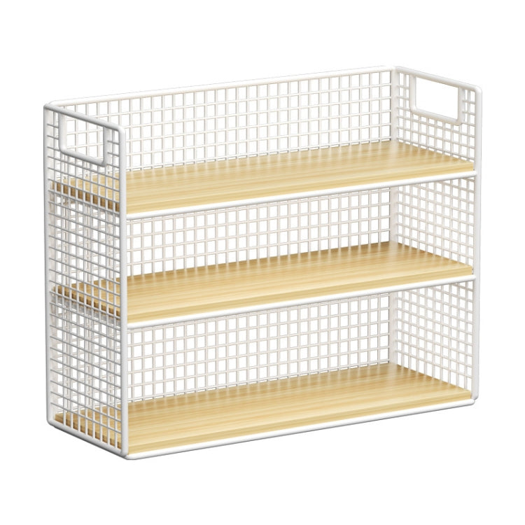 Desktop Mug Rack Tea Organizer Countertop Storage Rack Office Desk Shelf, 2 Layers White, 3 Layers White