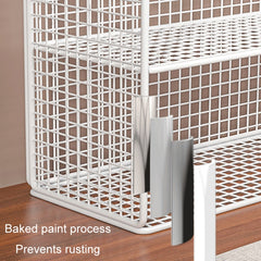 Desktop Mug Rack Tea Organizer Countertop Storage Rack Office Desk Shelf, 2 Layers White, 3 Layers White