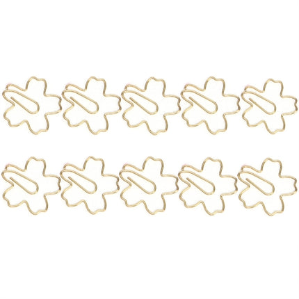 Metal Special-shaped Paper Clips File Classification And Storage Paper Clips, 10pcs /Box Sakura