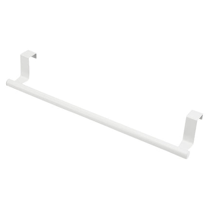 No-Punch Stainless Steel Over Door Towel Rack Cabinet Door Rag Hanging Holder, 23.5cm Silver, 23.5cm Black, 23.5cm White, 36.5cm Silver, 36.5cm Black, 36.5cm White