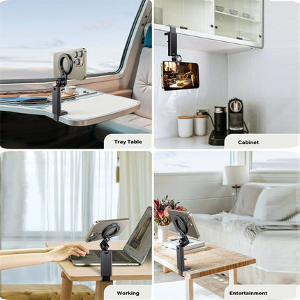 Desktop Live Broadcast Portable Strong Magnetic Foldable Travel Mobile Phone Holder, M10M-AR01