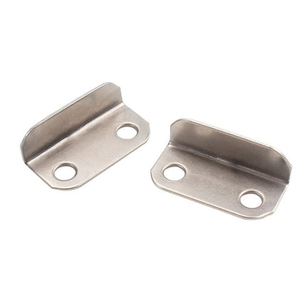 10pcs Lock Accessories L-Shaped Right Angle Office Drawer Lock Plate Furniture Parts Door Stopper