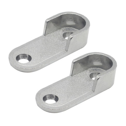 2pcs Wardrobe Closet Rod End Support Bracket Alloy Holder Hardware Furniture Accessories, Thickened, Normal