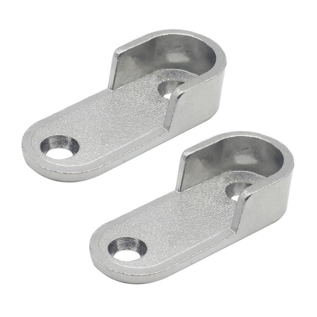 2pcs Wardrobe Closet Rod End Support Bracket Alloy Holder Hardware Furniture Accessories, Thickened, Normal