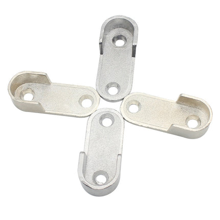 2pcs Wardrobe Closet Rod End Support Bracket Alloy Holder Hardware Furniture Accessories, Thickened, Normal