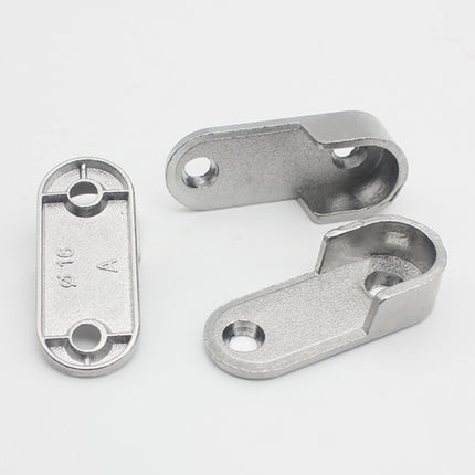 2pcs Wardrobe Closet Rod End Support Bracket Alloy Holder Hardware Furniture Accessories, Thickened, Normal