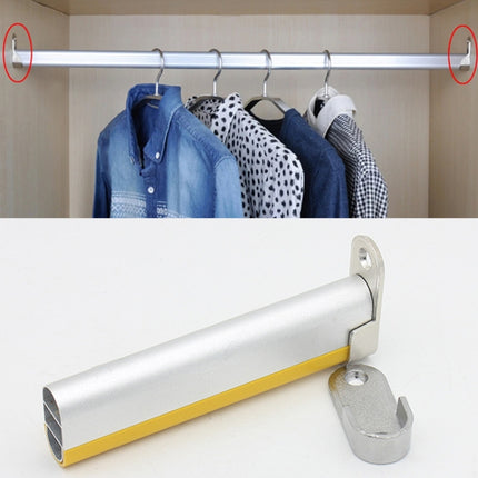 2pcs Wardrobe Closet Rod End Support Bracket Alloy Holder Hardware Furniture Accessories, Thickened, Normal