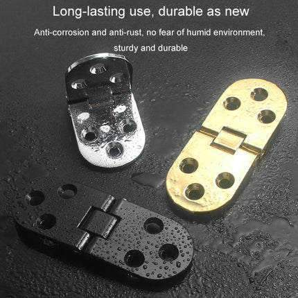 Cabinet Door Folding Hinge Thickened Zinc Alloy Half Round Table Flip Hinge, Gold, Silver, Black
