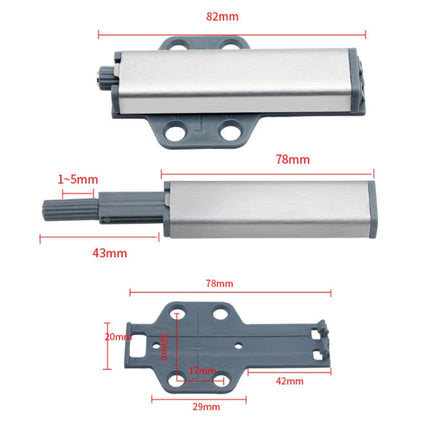 With Screws Cabinet Catch Magnetic Latches Push To Open Drawer Door Stopper, Plane Bottom