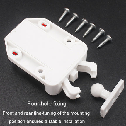 Bouncing Press Type Cabinet Door Catches Self Lock Hidden Drawer Cupboard Door Closer