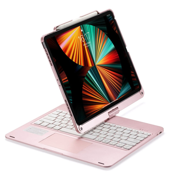 For iPad Pro 12.9 Inch 2022/2021/2020/2018 Tablet Bluetooth Touch Keyboard With Backlight 360 Degree Rotation, For iPad Pro 12.9 Inch