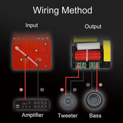 Magenta-2 High And Low 2-Way Audio Crossover Bookshelf Speaker Conversion Divider, Magenta-2