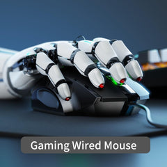 Inphic PW1H Wired Silent Illuminated Computer Gaming 6-Button Mouse