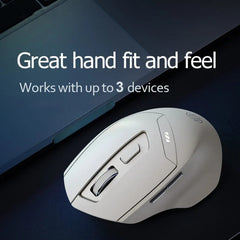 Inphic DR6 2.4G Wireless + Bluetooth 5.0/4.0 Tri-mode Charging Mute Office Gaming Computer Mouse, DR6