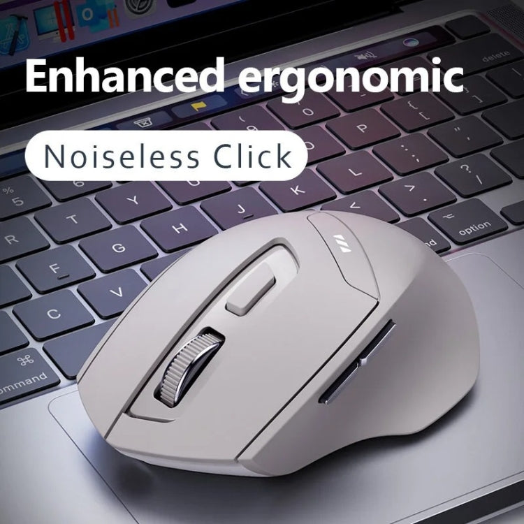 Inphic DR6 2.4G Wireless + Bluetooth 5.0/4.0 Tri-mode Charging Mute Office Gaming Computer Mouse, DR6