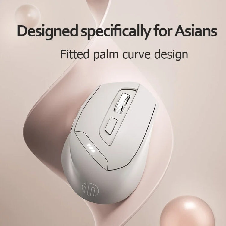 Inphic DR6 2.4G Wireless + Bluetooth 5.0/4.0 Tri-mode Charging Mute Office Gaming Computer Mouse, DR6