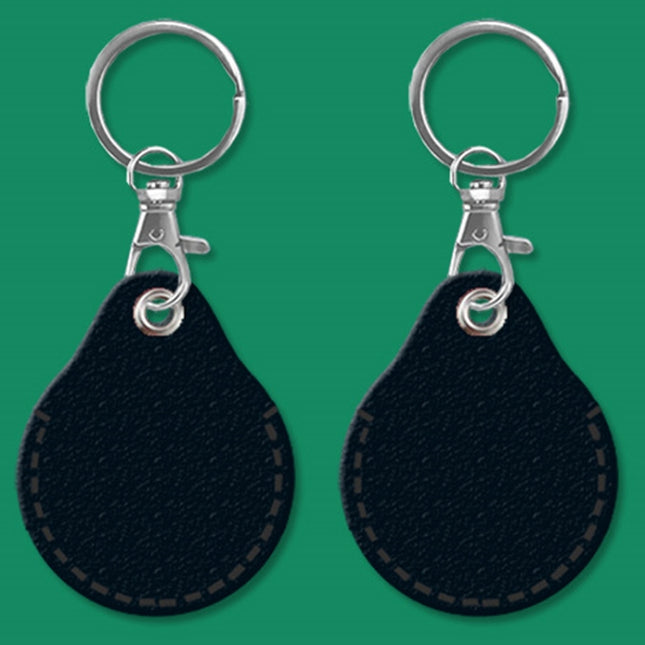 2pcs Cute Sensor Access Door Card Cover Keychain Elevator Water Drops Round Key Holder, Black, Pink, Wine Red, Pinch Winnie the Pooh, Pinch Strawberry Bear, Purple Rabbit, Cookie Doraemon, Fortune Cat, Circus, Starry Bear, Starry Bunny, Rich Woman Red ...