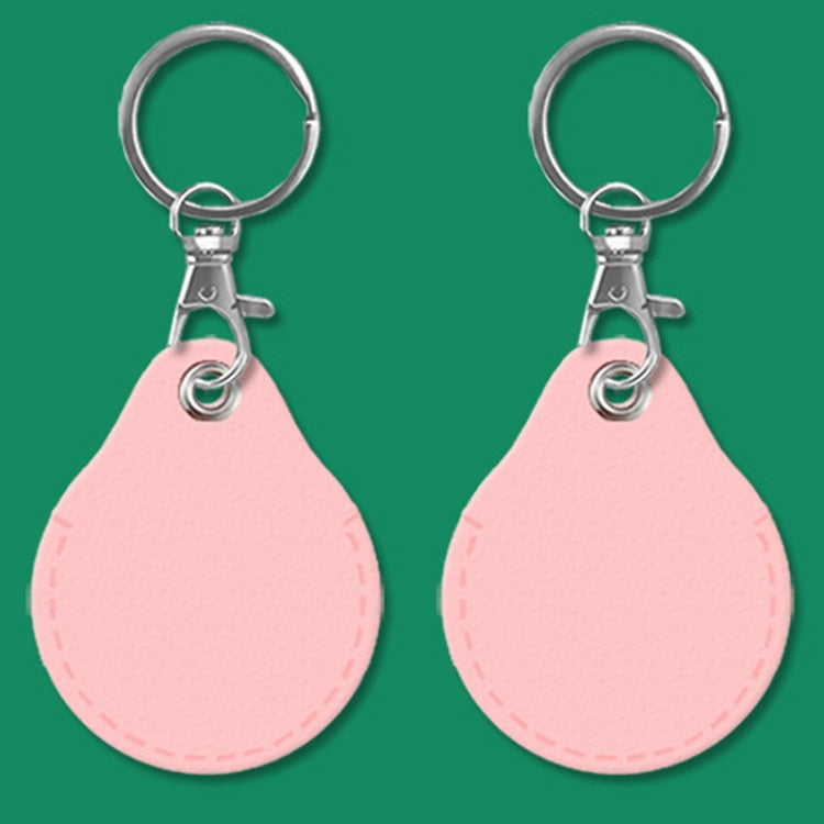 2pcs Cute Sensor Access Door Card Cover Keychain Elevator Water Drops Round Key Holder, Black, Pink, Wine Red, Pinch Winnie the Pooh, Pinch Strawberry Bear, Purple Rabbit, Cookie Doraemon, Fortune Cat, Circus, Starry Bear, Starry Bunny, Rich Woman Red�...
