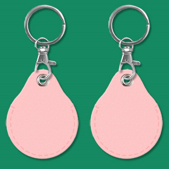 2pcs Cute Sensor Access Door Card Cover Keychain Elevator Water Drops Round Key Holder, Black, Pink, Wine Red, Pinch Winnie the Pooh, Pinch Strawberry Bear, Purple Rabbit, Cookie Doraemon, Fortune Cat, Circus, Starry Bear, Starry Bunny, Rich Woman Red ...
