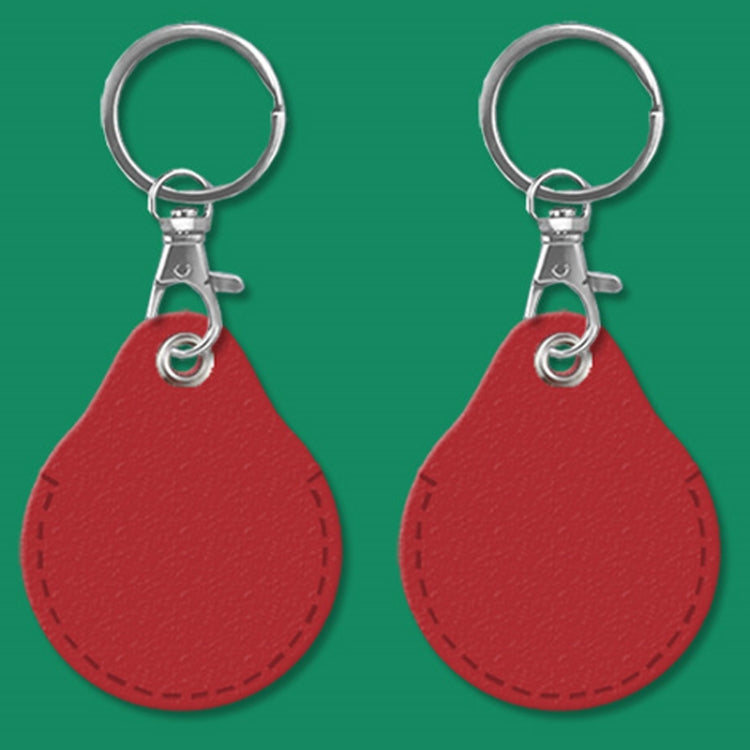 2pcs Cute Sensor Access Door Card Cover Keychain Elevator Water Drops Round Key Holder, Black, Pink, Wine Red, Pinch Winnie the Pooh, Pinch Strawberry Bear, Purple Rabbit, Cookie Doraemon, Fortune Cat, Circus, Starry Bear, Starry Bunny, Rich Woman Red�...