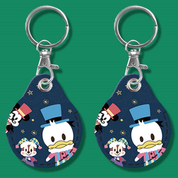 2pcs Cute Sensor Access Door Card Cover Keychain Elevator Water Drops Round Key Holder, Black, Pink, Wine Red, Pinch Winnie the Pooh, Pinch Strawberry Bear, Purple Rabbit, Cookie Doraemon, Fortune Cat, Circus, Starry Bear, Starry Bunny, Rich Woman Red�...