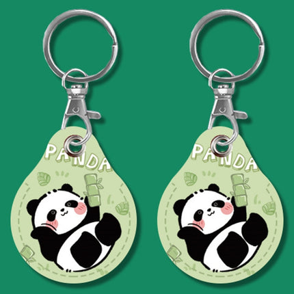 2pcs Cute Sensor Access Door Card Cover Keychain Elevator Water Drops Round Key Holder, Black, Pink, Wine Red, Pinch Winnie the Pooh, Pinch Strawberry Bear, Purple Rabbit, Cookie Doraemon, Fortune Cat, Circus, Starry Bear, Starry Bunny, Rich Woman Red ...