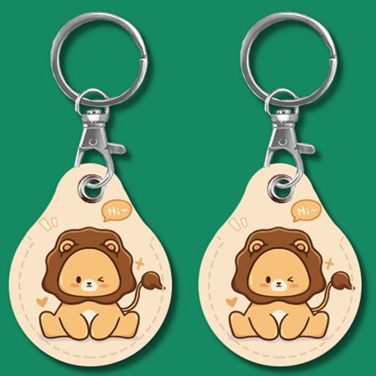 2pcs Cute Sensor Access Door Card Cover Keychain Elevator Water Drops Round Key Holder, Black, Pink, Wine Red, Pinch Winnie the Pooh, Pinch Strawberry Bear, Purple Rabbit, Cookie Doraemon, Fortune Cat, Circus, Starry Bear, Starry Bunny, Rich Woman Red�...