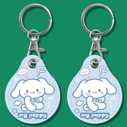 2pcs Cute Sensor Access Door Card Cover Keychain Elevator Water Drops Round Key Holder, Crocodile Bara, Lina Belle, Congratulations, Bow Tie Bear, English Winnie the Pooh, English Lotso, Melody, Cute Cinnamoroll, White Mickey Head, Muffled Pooh Bear   ...