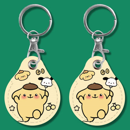 2pcs Cute Sensor Access Door Card Cover Keychain Elevator Water Drops Round Key Holder, Crocodile Bara, Lina Belle, Congratulations, Bow Tie Bear, English Winnie the Pooh, English Lotso, Melody, Cute Cinnamoroll, White Mickey Head, Muffled Pooh Bear   ...