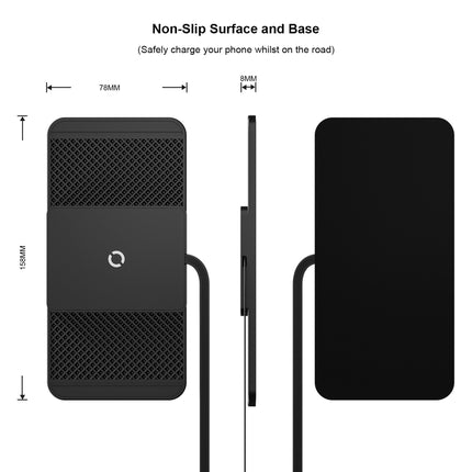 Avoid Camera Universal Car Wireless Charger Anti-slip Mat, USB Interface 1m, USB Interface 0.3m, TYPEC Interface 1m, TYPEC Interface 0.3m