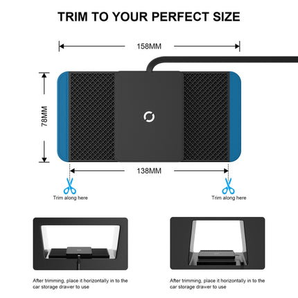 Avoid Camera Universal Car Wireless Charger Anti-slip Mat, USB Interface 1m, USB Interface 0.3m, TYPEC Interface 1m, TYPEC Interface 0.3m