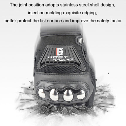 GHOST RACING Motorcycle Riding Anti-fall Breathable Gloves, M, L, XL, XXL